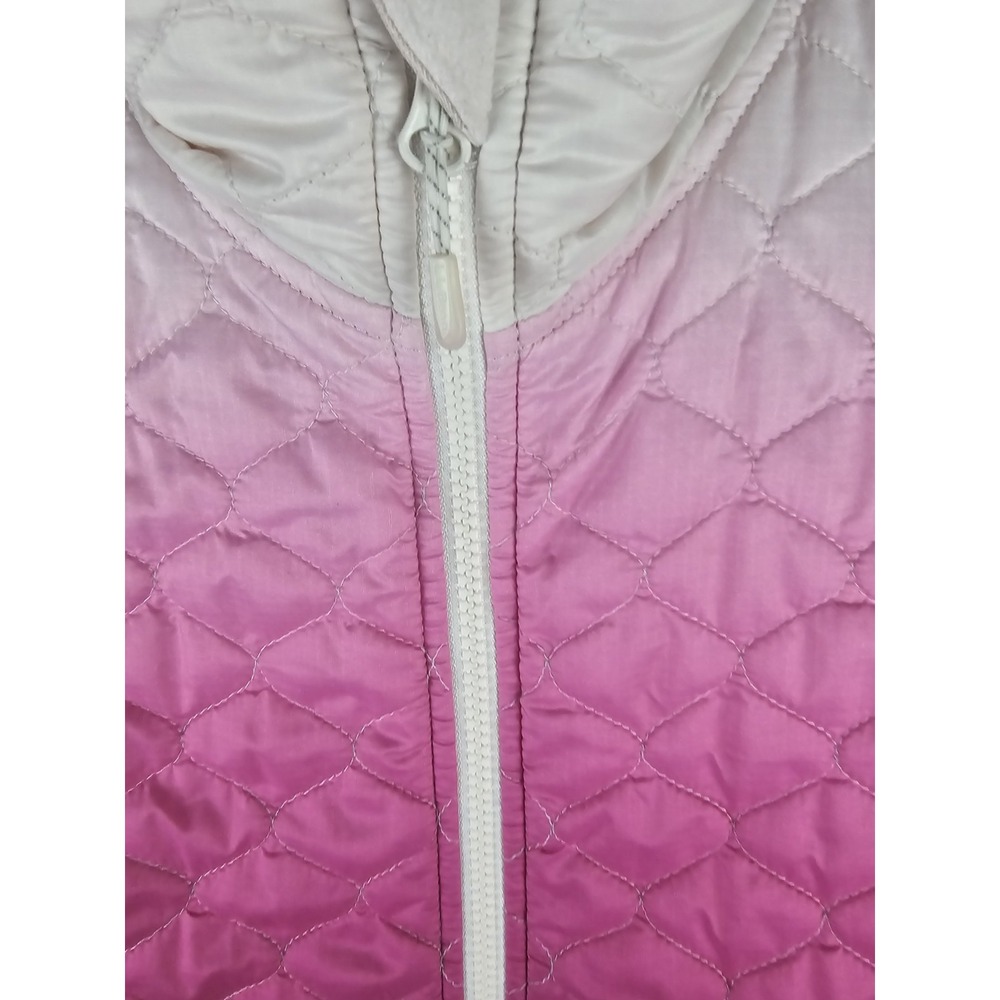 L.L.Bean Women's Vest Size Medium Ombre Pink Quilted Fleece‎ Side Panels Puffer - Picture 6 of 15